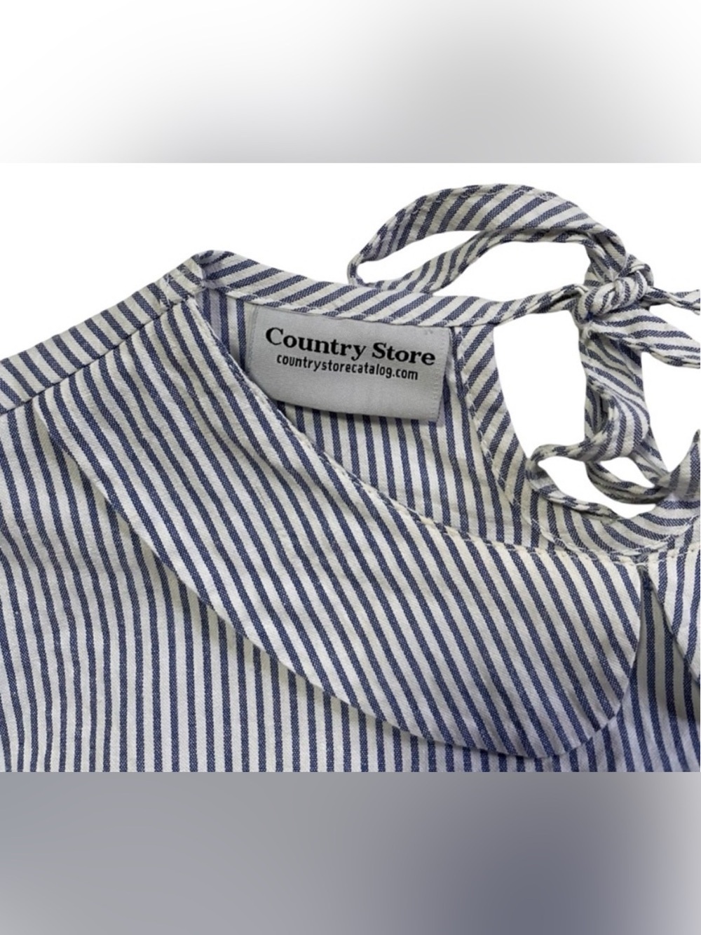 Country Store Striped Ruffle Sleeve Top - Picture 4 of 6